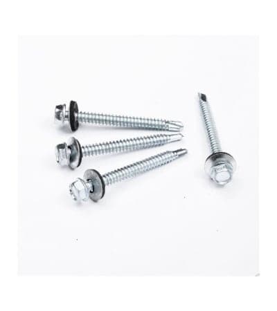 ჭანჭიკი 4.8*50 შუასადებით (400ცალი) წითელი RAL 3005