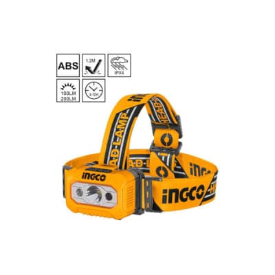 ფანარი თავზე სამაგრით INGCO (HHL013AAA8)