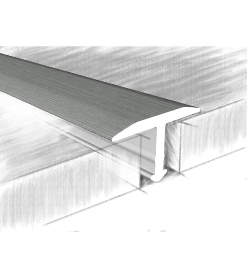 ალუმინის კუთხოვანა T 13X6მმ #324-614К 0,90მ Дуб Грей მწარ. KTM