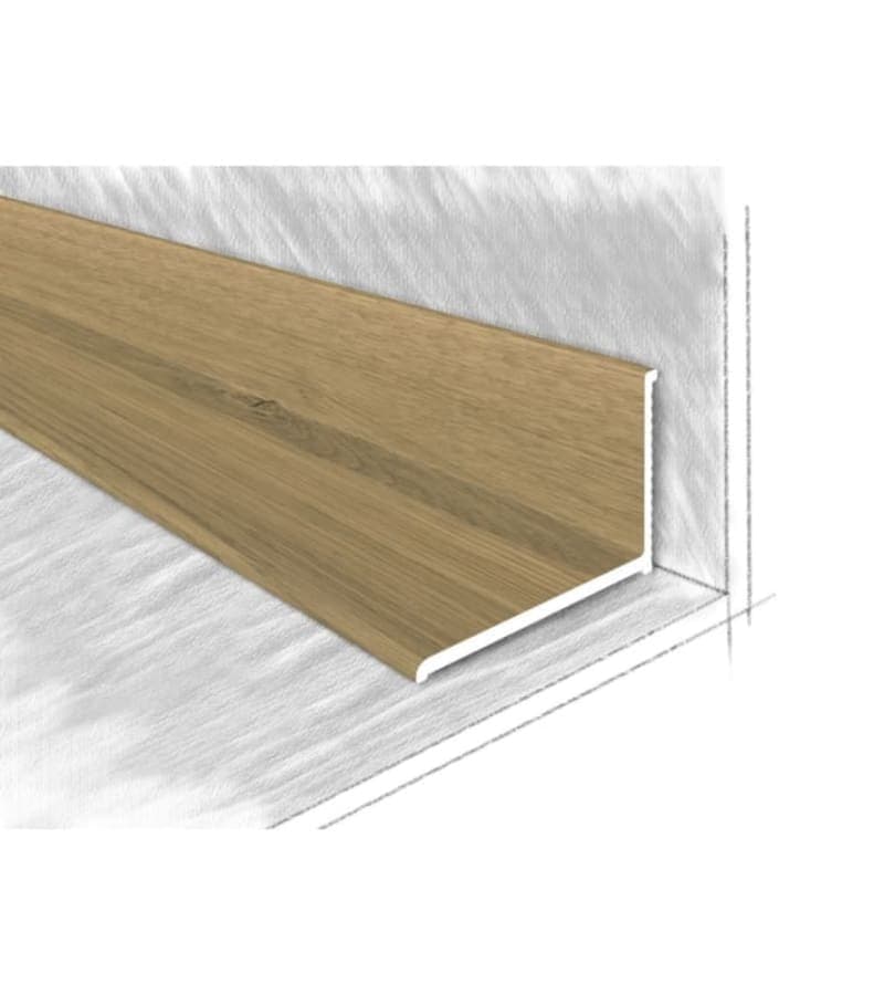 ალუმინის შიგა კუთხე 22,5X12,6მმ #2212-415М 2,70მ Дуб Светлый მწარ. KTM