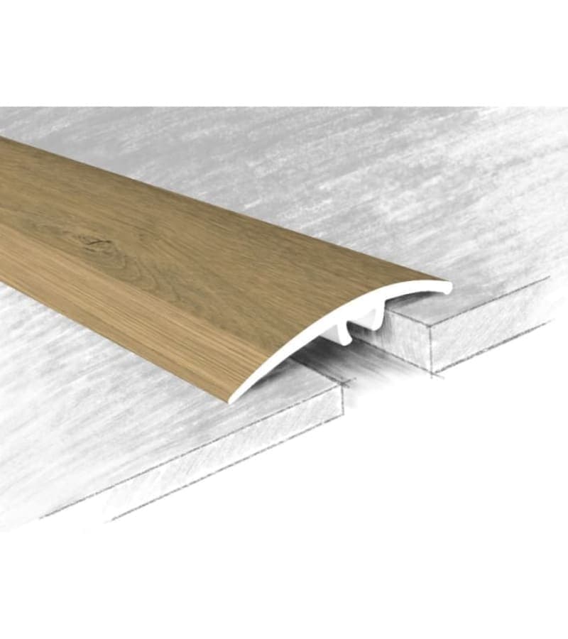 ლამინატის გადასაბმელი ალუმინის თვითწებადი 41მმ #72-415К 0,90მ Дуб Светлый მწარ. KTM