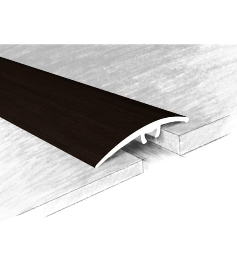 ლამინატის გადასაბმელი ალუმინის თვითწებადი 41მმ #72-310К 0,90მ Орех Темный მწარ. KTM