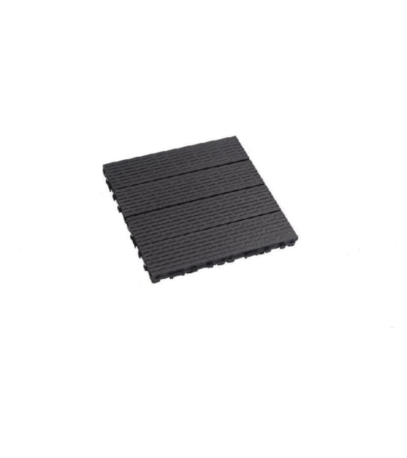 პლას. გარე იატაკის საფარი დეკი ზომა: 30*30 #30S30-1 ფერი #HS108 Dark grey