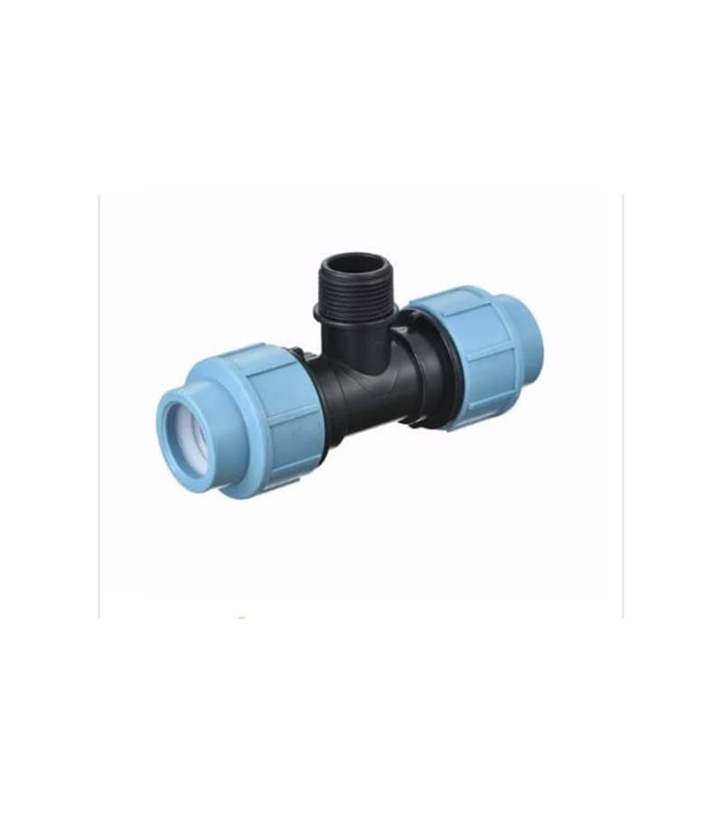 პოლიეთილენის სამკაპი Q-25*3/4 მმ გარე ხრახნით MODUS