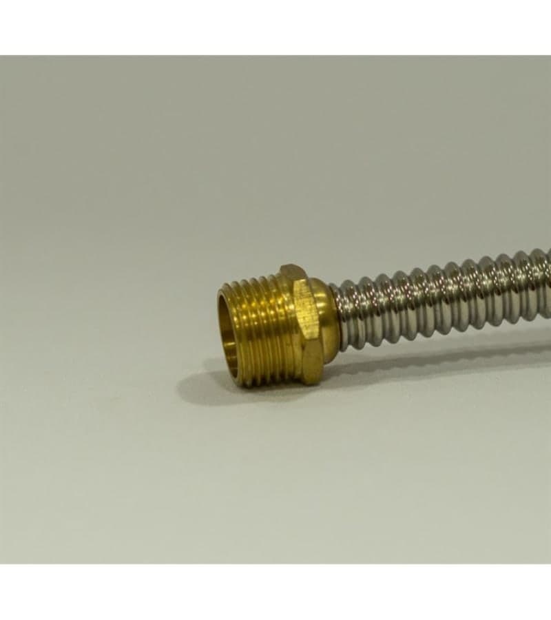 შლანგი ლით. დაარმატ. 1/2-1/2 ნიპელით გ.ხ. ნიკელის 80სმ