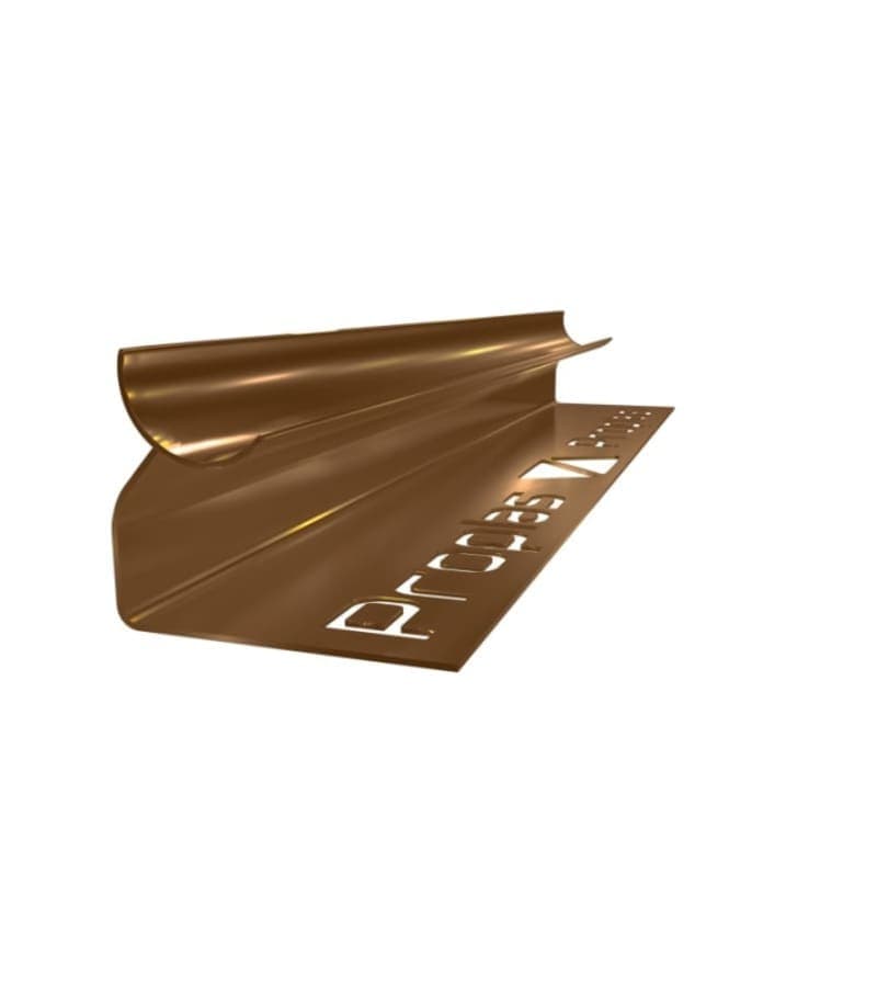 ალუმინის შიგა კუთხე კაფელის 10მმ 2,7მ BRONZ მწარ. PROPLAST