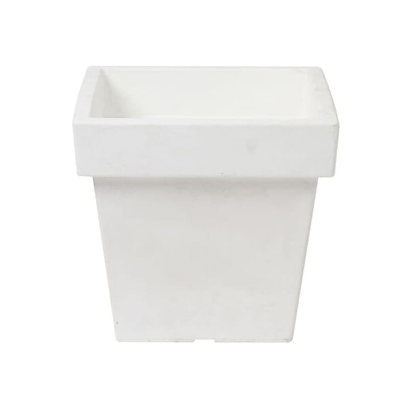 პლასტმასის ქოთანი სადგამით DLOFL თეთრი 200მმ S449