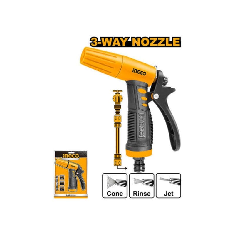 სარწყავი თოფი 3 ფუნქციით INGCO HWSG032