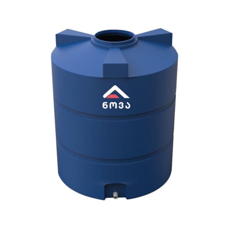 200 ლ ერთშრიანი ლურჯი ცილინდრულ-ვერტიკალური ავზი NOVA