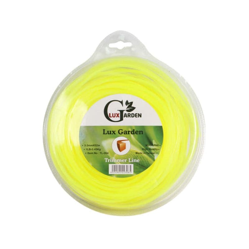 ტრიმერის ძუა 3.0mmX52m,Square Lux Garden TL-004
