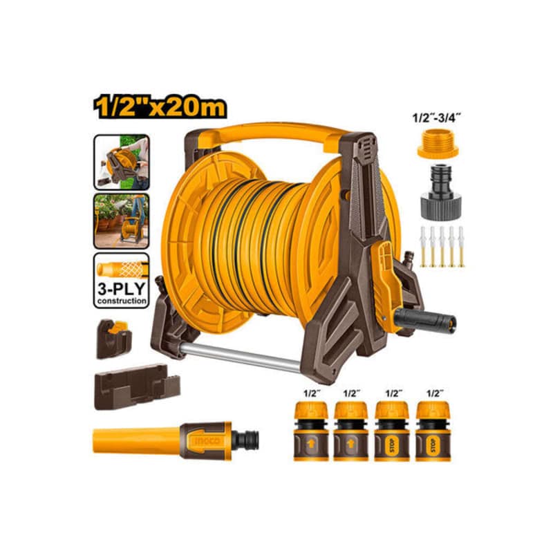 ბაღის სარწყავი მილი კომპლექტში (HHR20124) INGCO