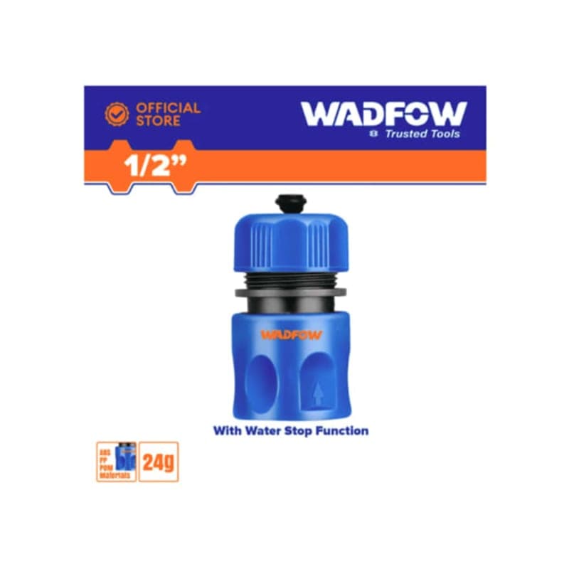 მილის გადასაბმელი პლასტმასის 1/2" (WQC1E12) WADFOW