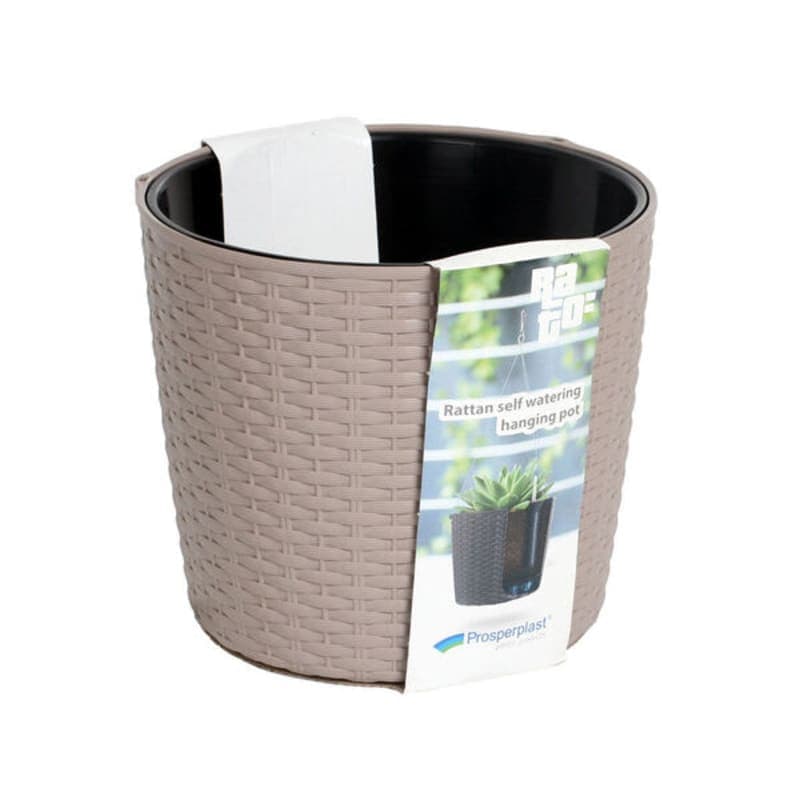 პლასტმასის ქოთანი სადგამით ნაცრისფერი DRTW 260მმ 7529U