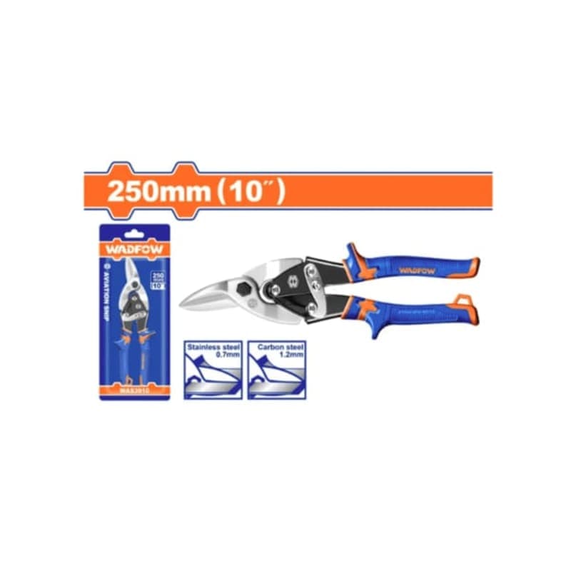 თუნუქის საჭრელი მაკრატელი 250 მმ R (WAS3910) WADFOW