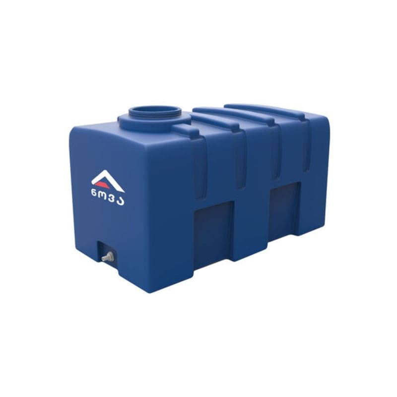 200 ლ ერთშრიანი ლურჯი პრიზმულ-ჰორიზონტალური ავზი NOVA