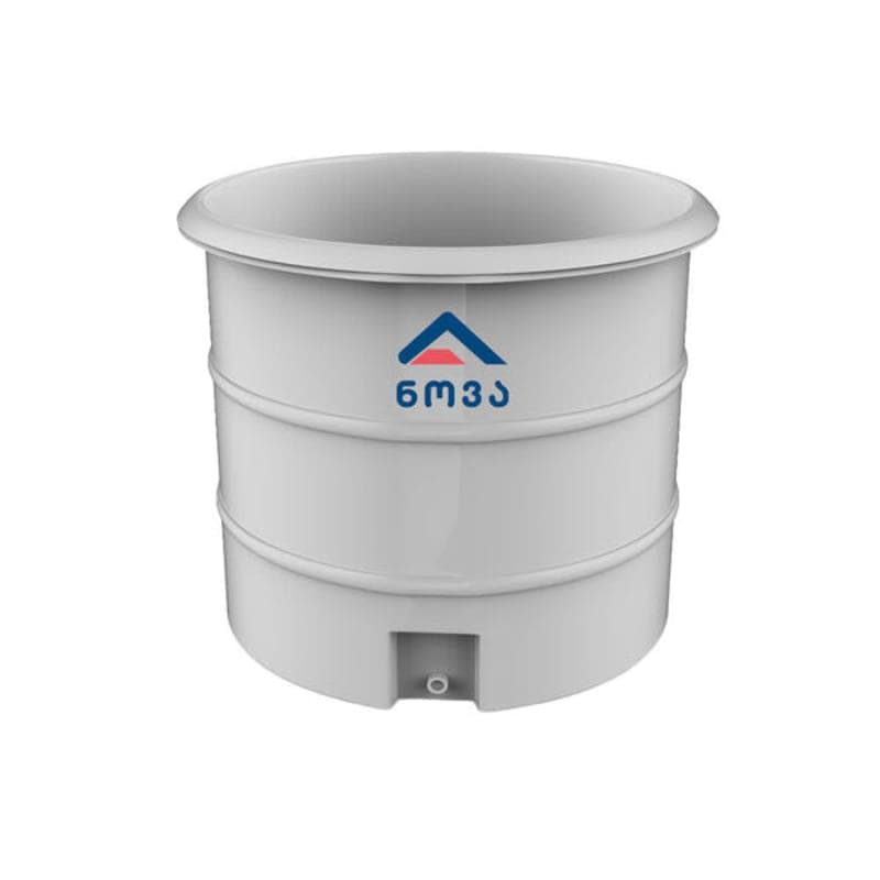 500 ლ ერთშრიანი ნატურალი (თეთრი) ღია ავზი თავსახურით (ჩანი) NOVA