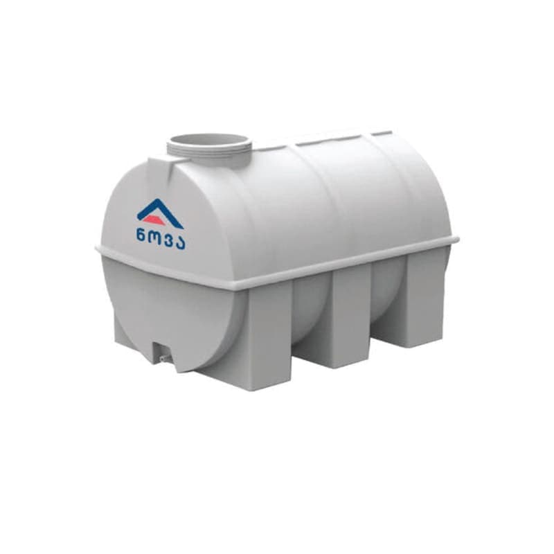 1000 ლ ერთშრიანი ნატურალი (თეთრი) ცილინდრულ-ჰორიზონტალური ავზი NOVA