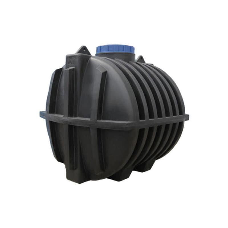 5000 ლ ერთშრიანი შავი ცილინდრულ-ჰორიზონტალური სეპტიკური ავზი NOVA