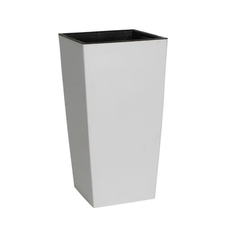 პლასტმასის ქოთანი სადგამით თეთრი DURS 265მმ S449