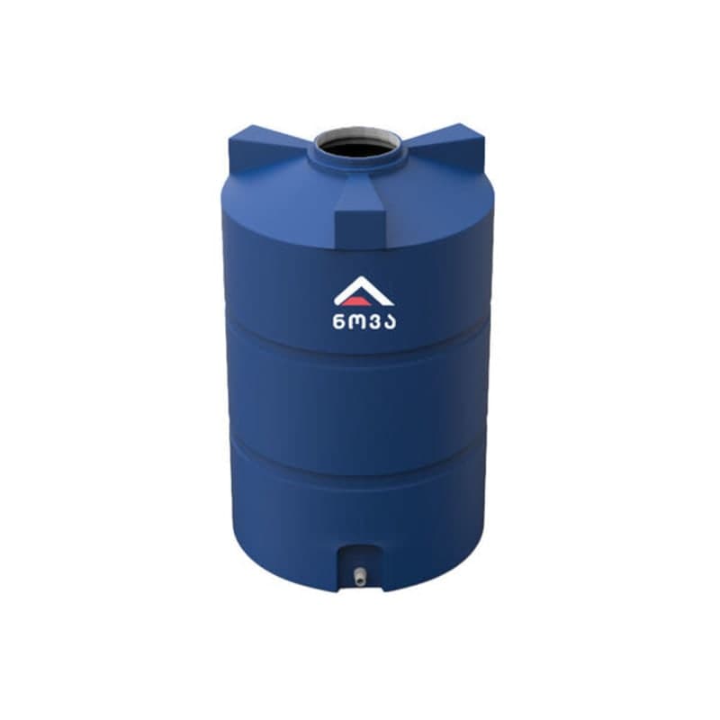 200 ლ ორშრიანი ლურჯი-თეთრი ცილინდრულ-ვერტიკალური ავზი NOVA