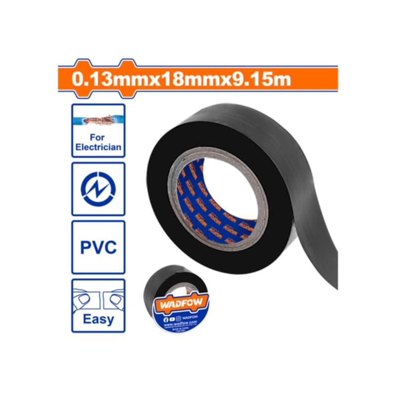 საიზოლაციო ლენტი 0.13მმX18მმX9.15მ PVC (WPN1103) WADFOW