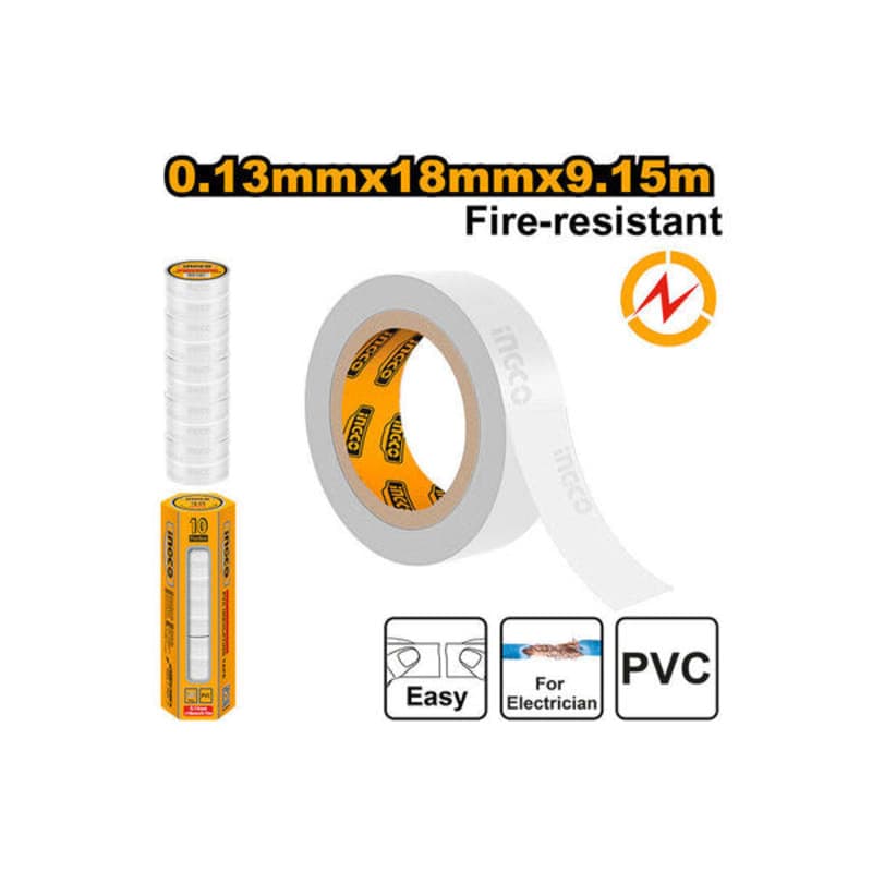საიზოლაციო ლენტი PVC 18 მმX9.15 მ HPET1108 INGCO