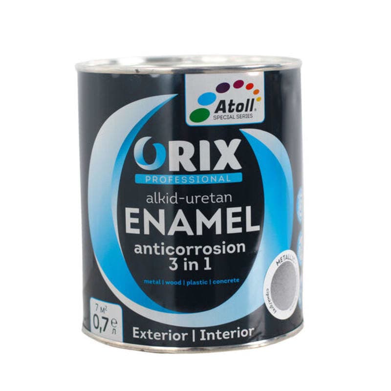 0.7კგ ანტიკოროზიული საღებავი ნაცრისფერი ORIX METALLIC