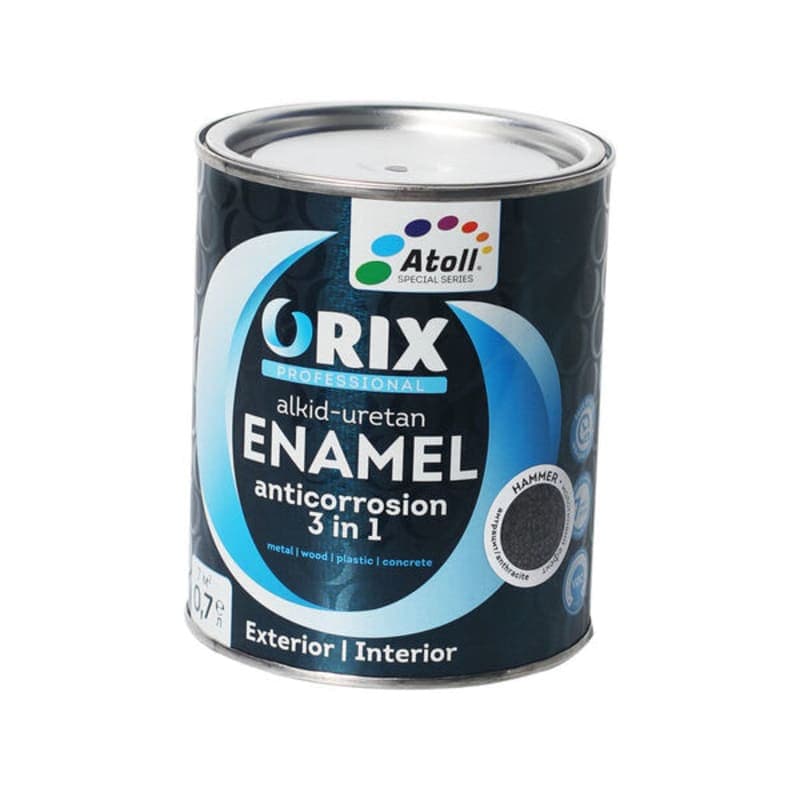 0.7კგ ანტიკოროზიული საღებავი თამბაქოსფერი ORIX HAMMER