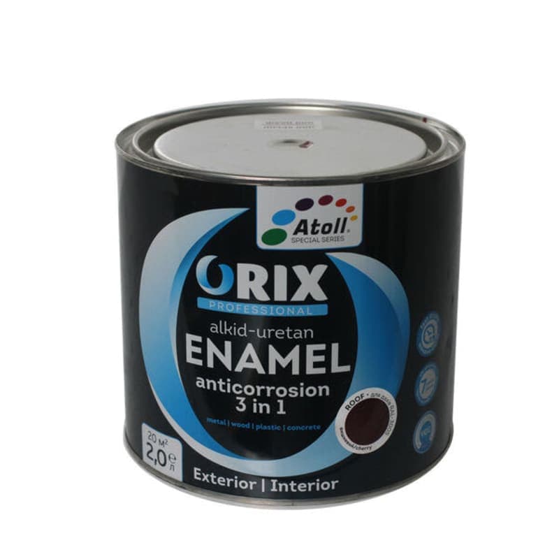 2.2კგ ალუბლისფერი საღებავი სახურავისათვის RAL 3005