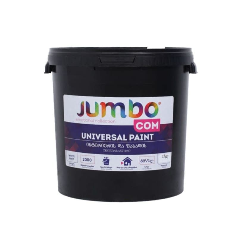 4კგ ინტერიერის და ფასადის საღებავი JUMBO COM