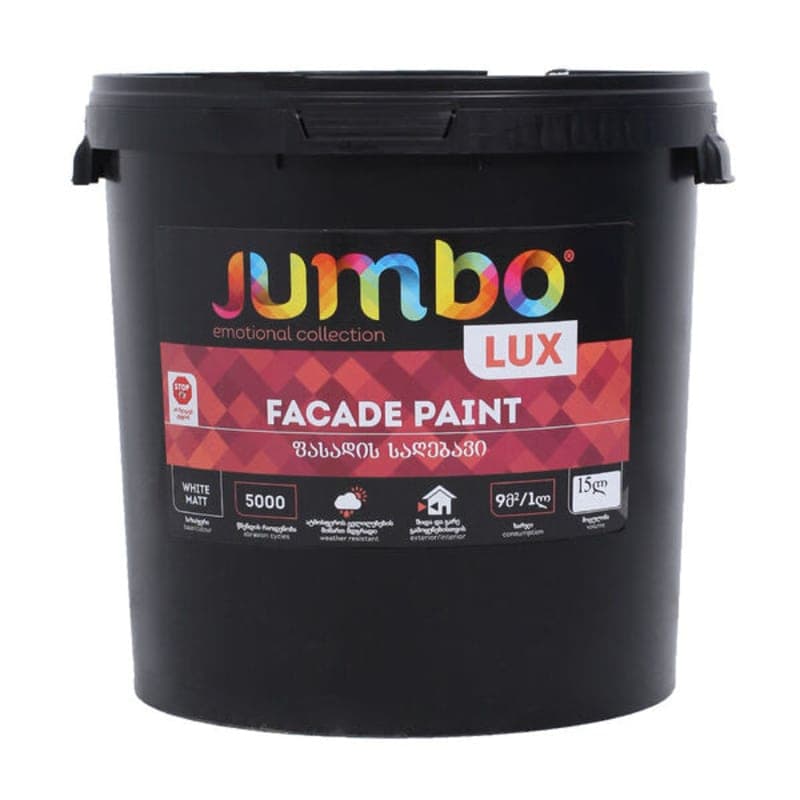 24კგ ფასადის საღებავი JUMBO LUX