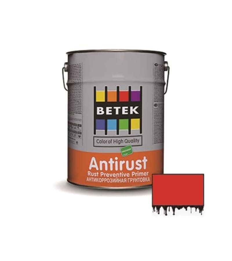 საღებავი Betek Antirust 2.5ლტ წითელი