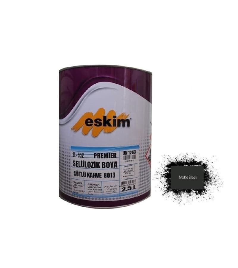 საღებავი Eskim Cellulozik Paint (9018) შავი მატი 12კგ.