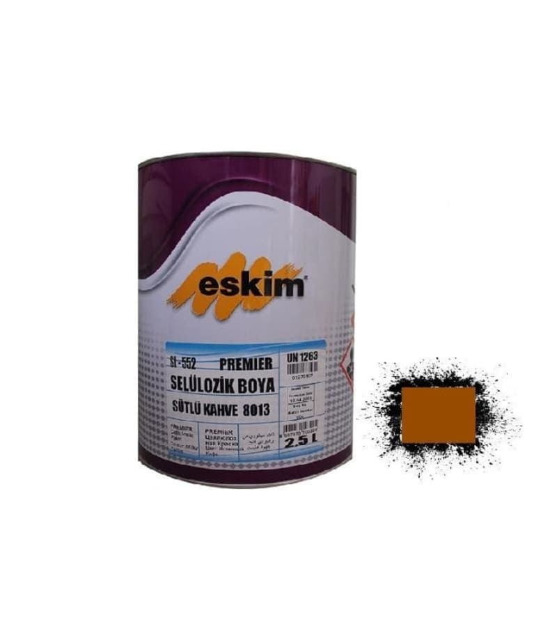 საღებავი Eskim Cellulozik Paint (8011) ყავისფერი 2.5ლტ