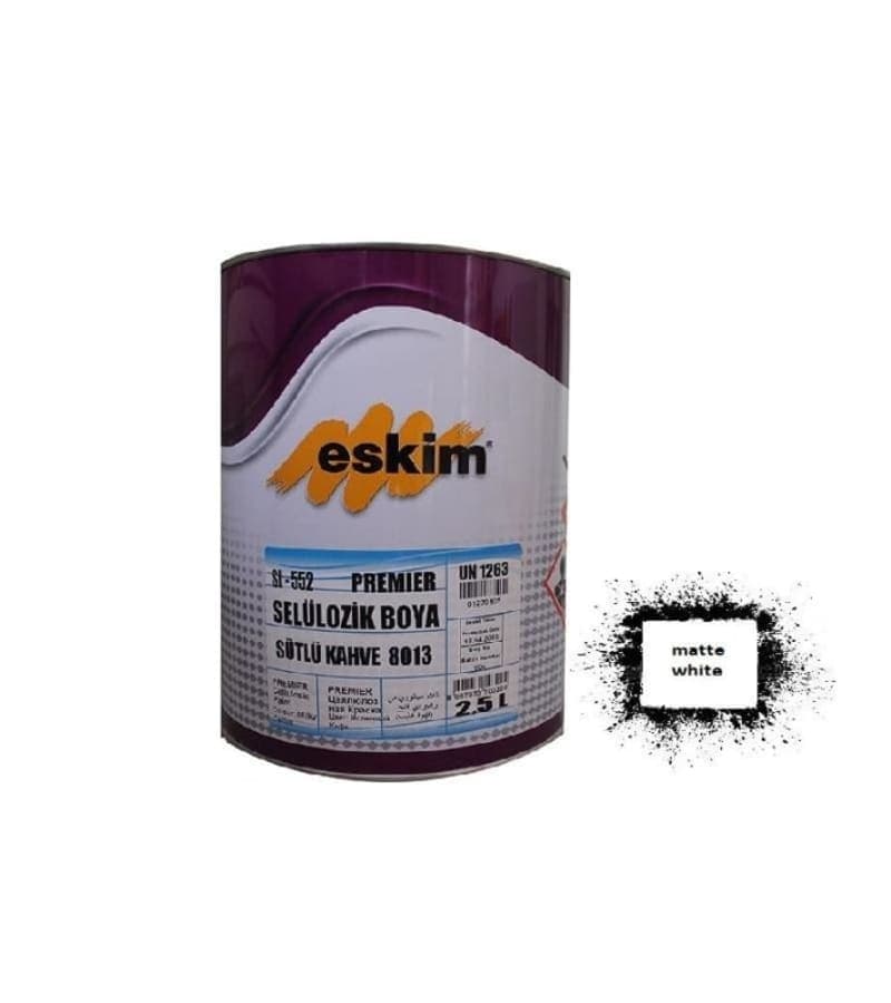 საღებავი Eskim Cellulozik Paint (9019) თეთრი მატი 0.75ლტ